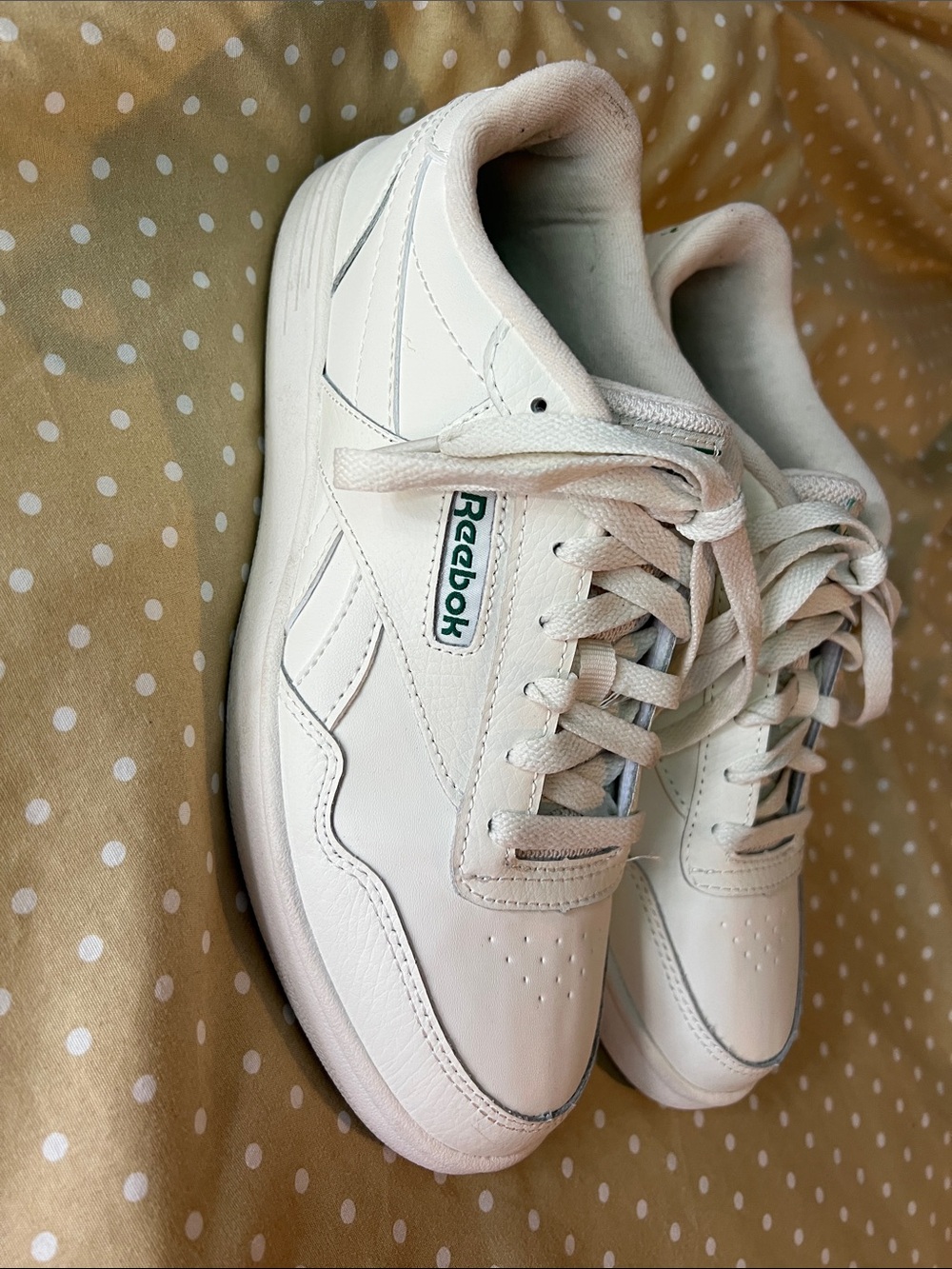 Reebok Women’s White Leather Sneakers